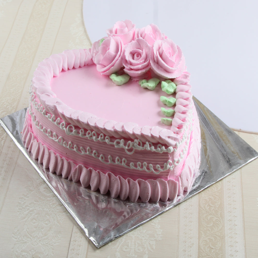 Rossette Heart Cake Half kg. Buy Rossette Heart Cake online - WarmOven |  Velvet cake recipes, Love cake, Cake