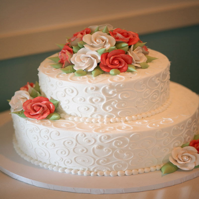2 Tier Fresh Cream Cake - Cake O Clock - Best Customize Designer Cakes  Lahore