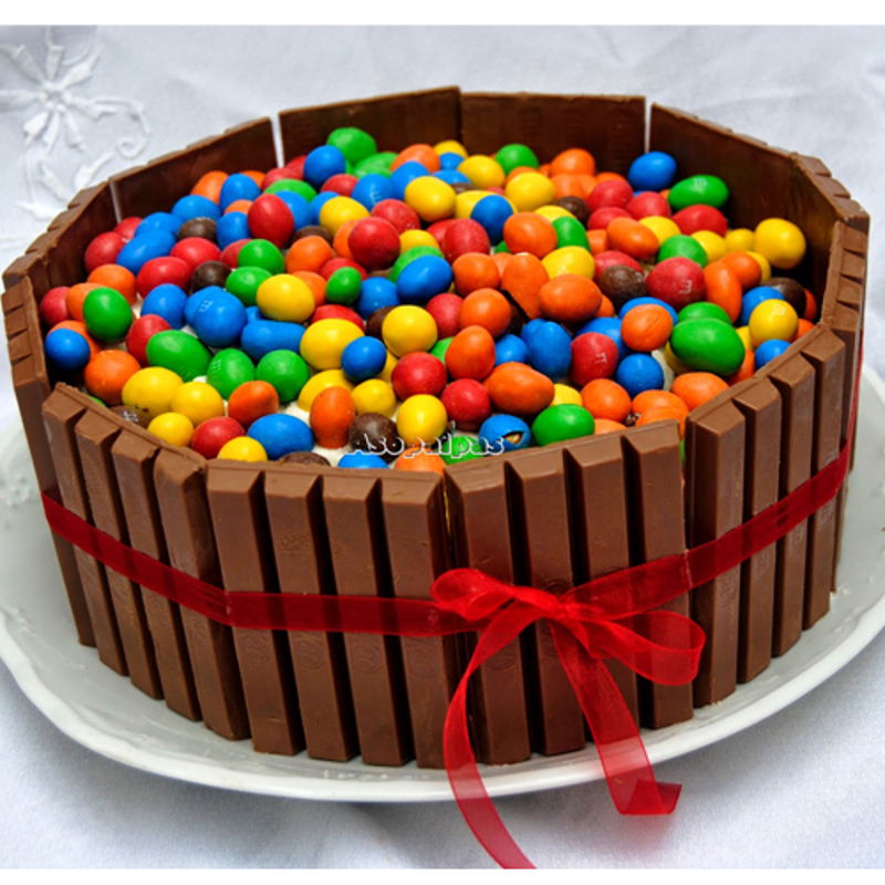 Deliver yummy round chocolate gems cake to Mumbai Today, Free Shipping -  MumbaiOnlineFlorists