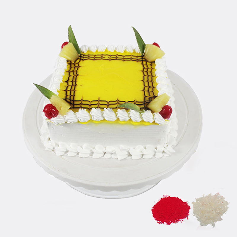 Tempting Pineapple Cake- 1/2 Kg | Cakes