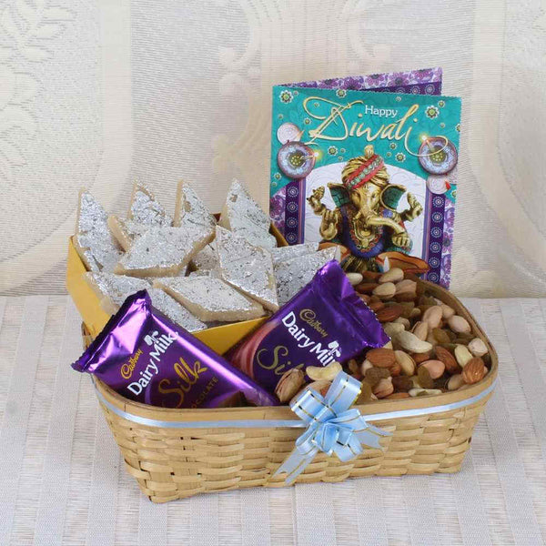 Order Online Vibrant Choco Delight Grand Diwali Gift Hamper | Blissmygift