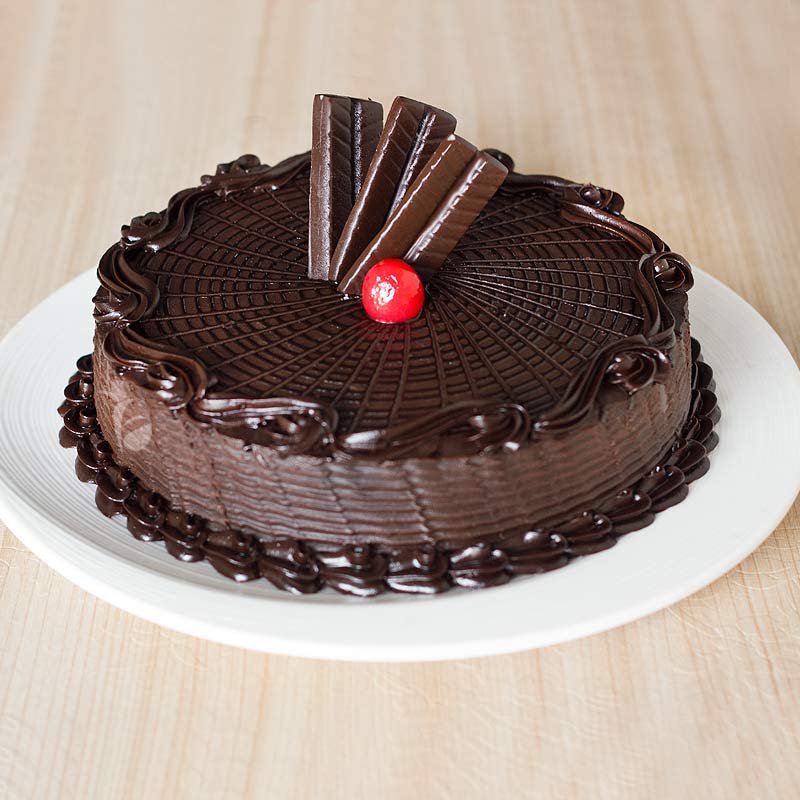 Dark Chocolate Truffle Cake